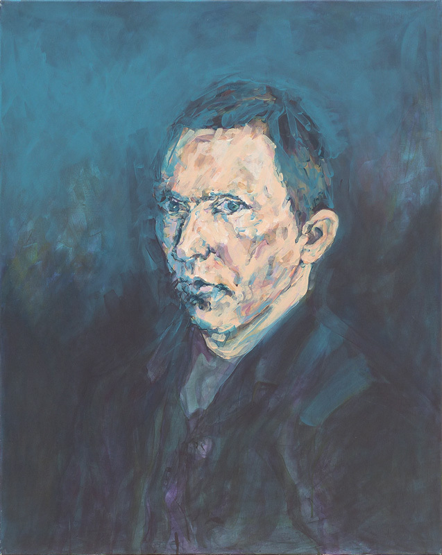 acrylique sur toile Aicha Bendafi Arles Portrait de Vincent van Gogh