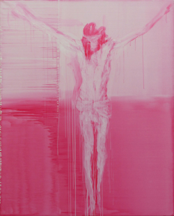 The Christ, acrylic painting on canvas