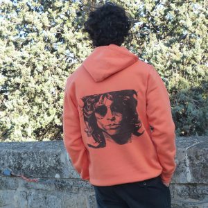 Jim Morrison Hoodie Orange Pink