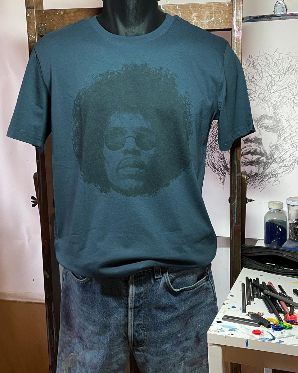 T-shirt Jimi Hendrix Stargazer