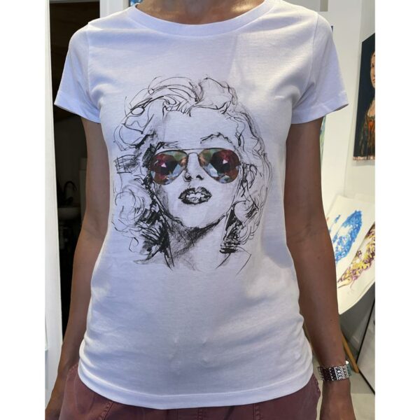Tee-shirt Marilyn Monroe blanc galerie