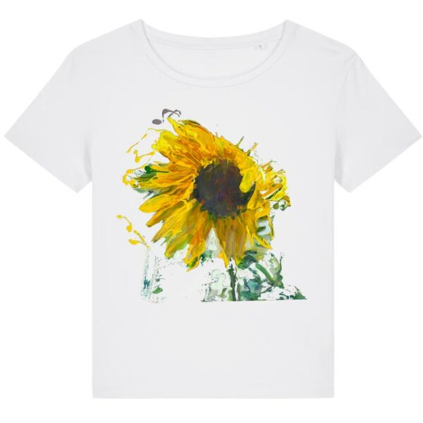 T-shirt Tournesol col ample