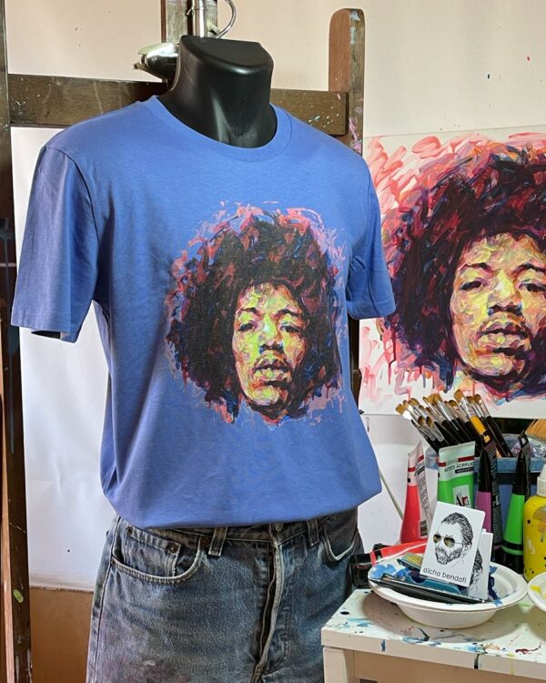 photo atelier T-shirt Jimi Hendrix bright Blue
