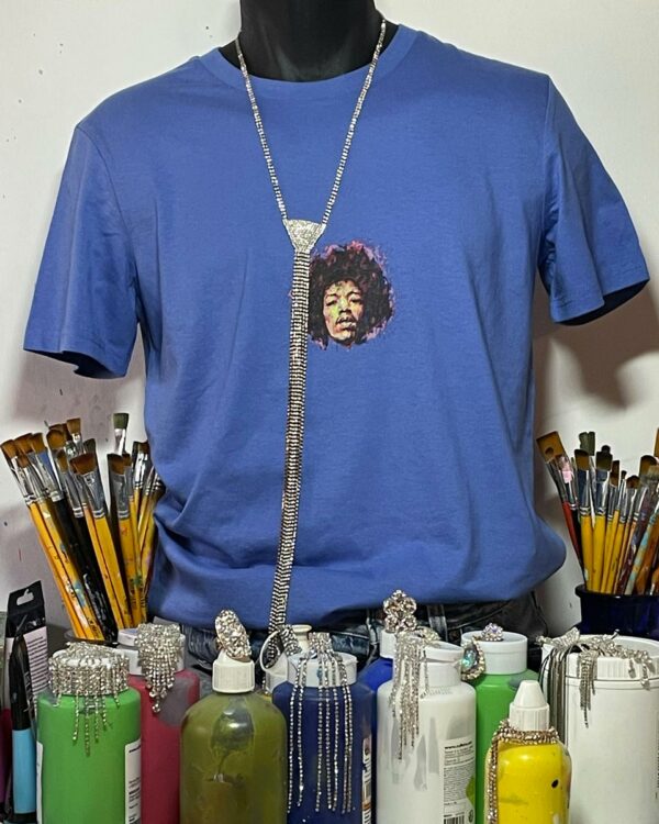 T-shirt Jimi Hendrix impression bijou plexus