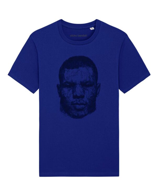 T-shirt Mike Tyson bleu électrique