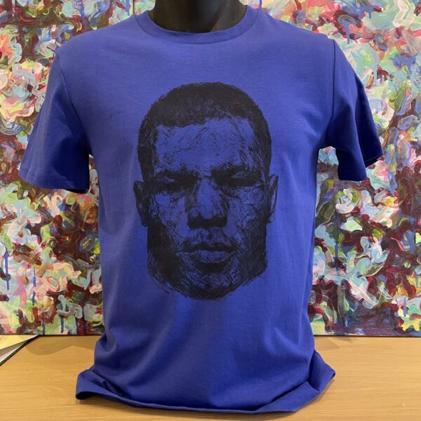 Tee-shirt Mike Tyson bleu