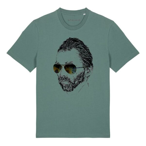 tee-shirt van Gogh vert-cyan coton biologique