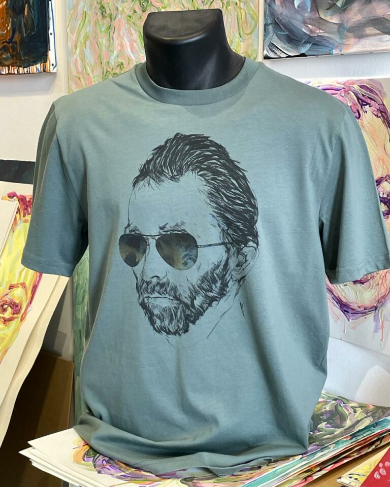 T-shirt van Gogh Green Cyan