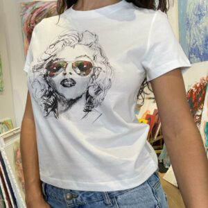 T-shirt Marilyn Iconique Off white