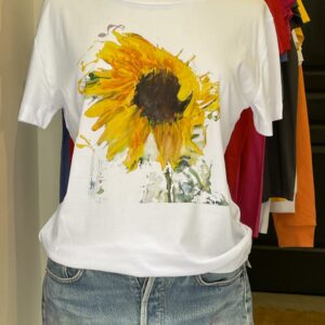 Tournesol Tee-shirt col ample et rond