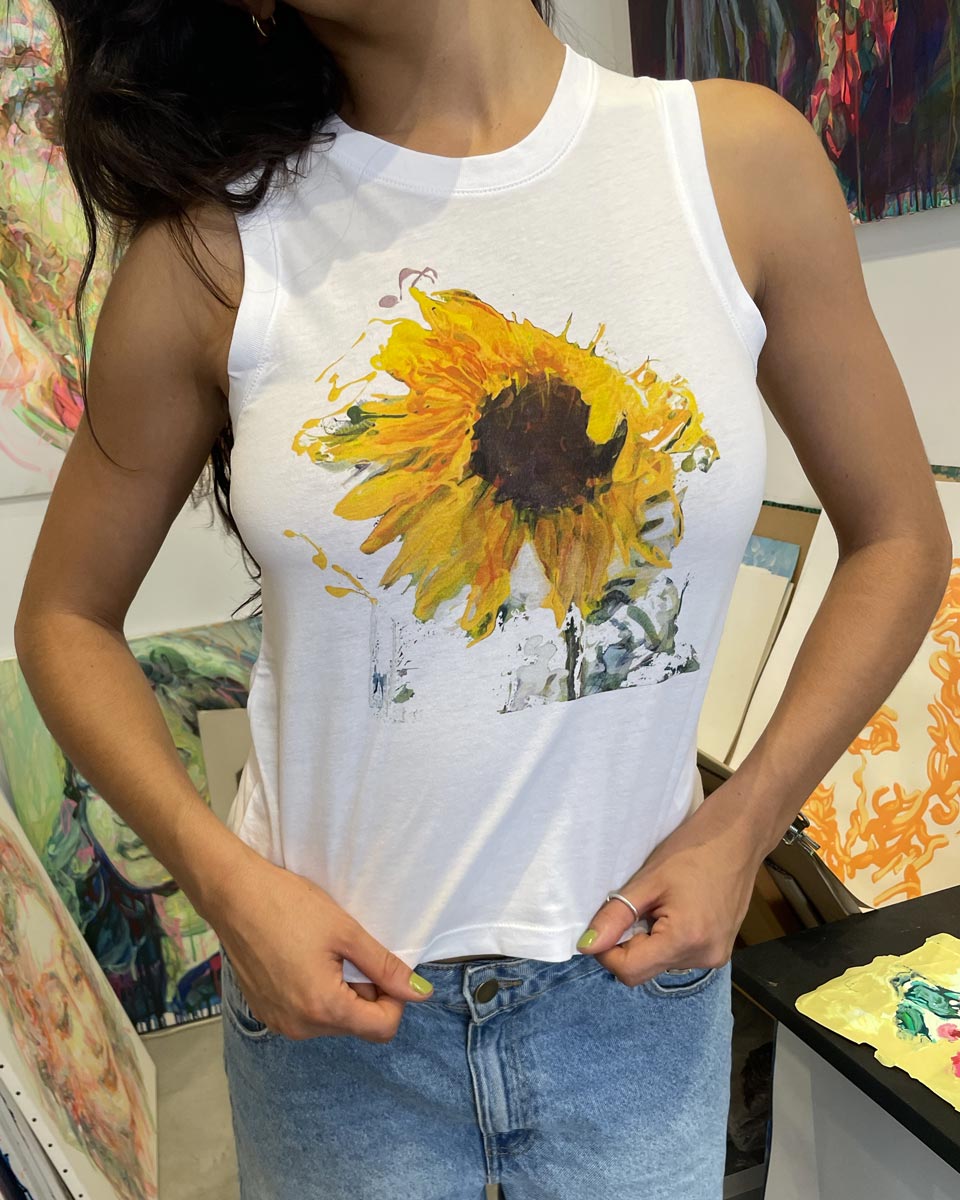 le débardeur femme tournesol