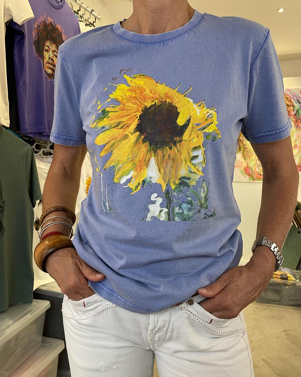 Tee-shirt Tournesol Bleu-jean